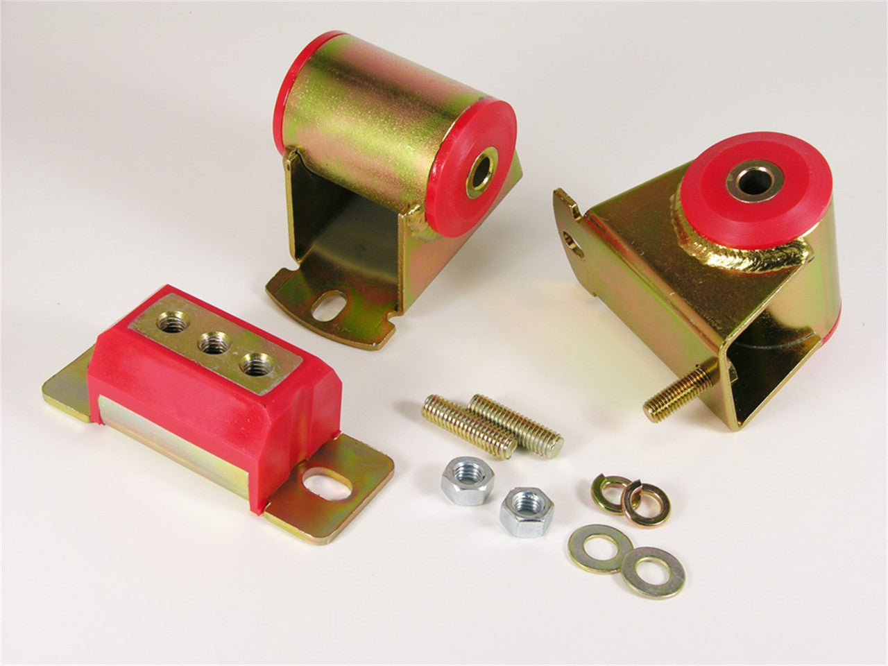 Prothane Jeep Motor & Trans Mount Kit - Red - 1-1906