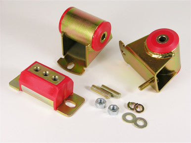 Prothane Jeep Motor & Trans Mount Kit - Red - 1-1906