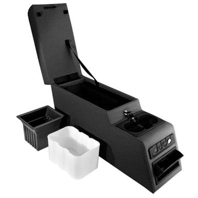 Rugged Ridge Ultimate Locking Console Black 76-95 Jeep CJ / Jeep Wrangler - 13102.01