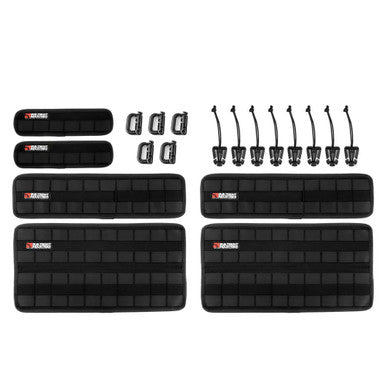 BuiltRight Industries Velcro Tech Panel - Black , 6pc+ Kit