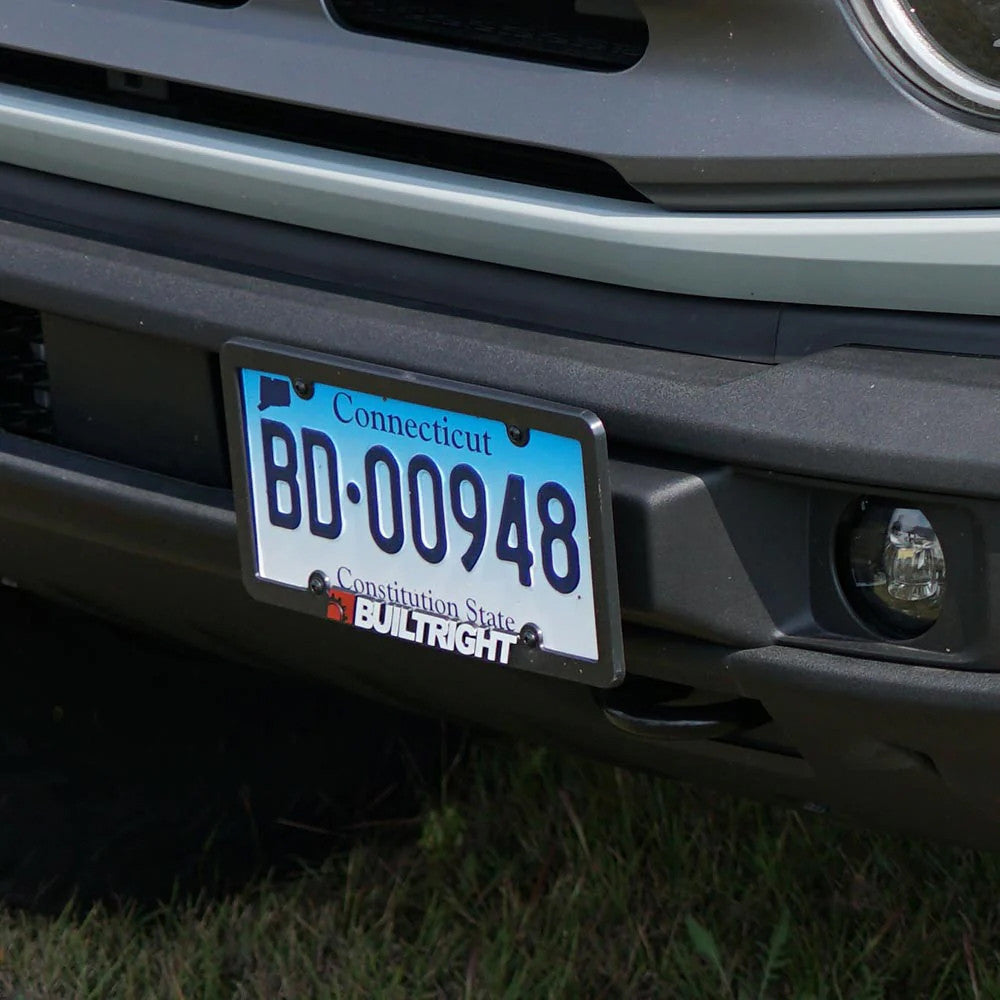 License Plate Relocate Kit - Ford Bronco, Standard Plastic  Bumper, 2021+ Installed 2