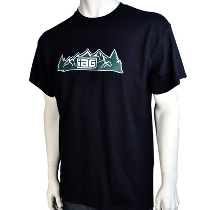 IAG Men's Mountain Logo Black T-Shirt