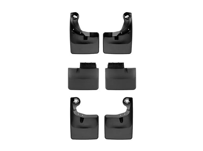 WeatherTech Front, Mid & Rear Set No Drill MudFlaps For 2025 Ford F-150 Tremor - Black
