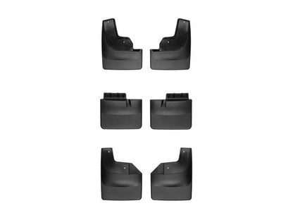 WeatherTech 21-22 Ford F-150 Raptor No Drill MudFlaps (Front + Mid + Rear Set) - Black - 110150-110151-120150