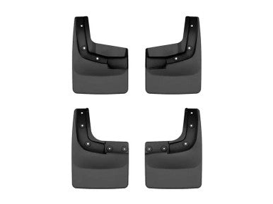 WeatherTech No Drill Front & Rear MudFlaps For 2024+ Ford Ranger - Black - 110186-120186