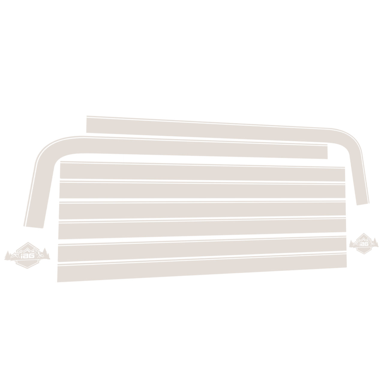 IAG Off-Road Boss Style Vinyl Side Stripe Kit for 2021+ Ford Bronco 4 Door