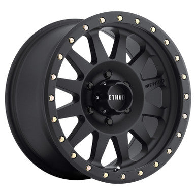 Method MR304 Double Standard 15x8 -24mm Offset 6x5.5 108mm CB Matte Black Wheel - MR30458060524N