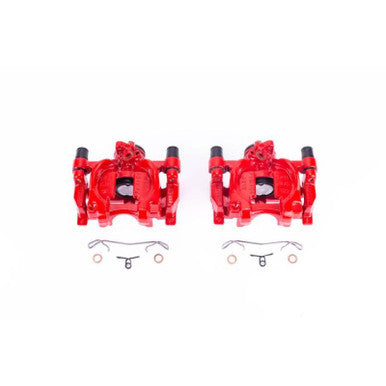 Power Stop 15-18 Ford Edge Rear Red Calipers w/Brackets - Pair - S5476