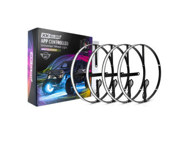 XK Glow XKalpha RGBW Wheel Ring Light Kit (NO CONTROLLER) - AP-WHEEL-KIT-NC