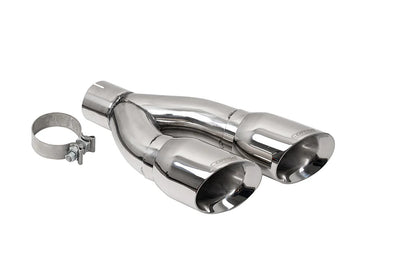 Corsa 22-24 Toyota Tundra 4WD 4in Single Side Dual Outlet Tip Kit - Polished - 14078