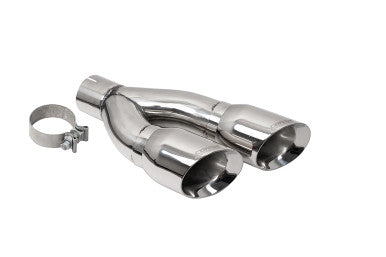 Corsa 22-24 Toyota Tundra 4WD 4in Single Side Dual Outlet Tip Kit - Polished - 14078