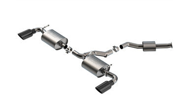 Borla 19-25 Toyota RAV4 Hybrid 2.25 S-Type Cat Back Exhaust - Black Chrome - 141010BC