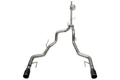 Corsa 2022-2025 Ford F-150 SuperCrew/5.5ft Bed 5.0L V8 Xtreme Cat-Back Dual Rear Exit-Black PVD - 21183BLK