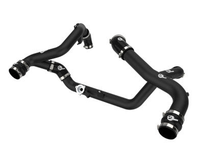 aFe BladeRunner Aluminum Hot and Cold Charge Pipe Kit For 2020-21 Ford Explorer/Explorer ST - Black - 46-20654-B