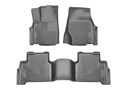 Husky Liners 2022 Jeep Grand Cherokee (New Style) Weatherbeater Black Front & 2nd Seat Floor Liner - 95411