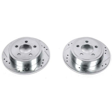 Power Stop 03-07 Jeep Liberty Rear Evolution Drilled & Slotted Rotors - Pair - AR8768XPR
