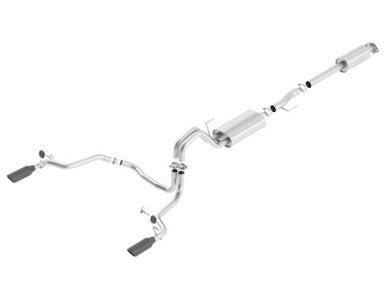 Borla 15-17 F-150 2.7/3.5L V6 EcoBoost / 5.0L V8 Black Chrome Cat-Back Touring Exhaust - 140614BC