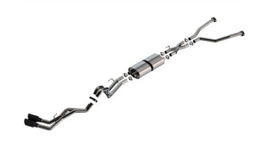 Borla 22-24 Toyota Tundra 3.4L V6 (Inc. Hyb.) Ext. Cab/STD Bed/145.7in WB ATAK Cat-Back - Blk Chrm - 140940BC
