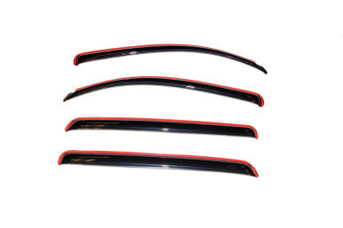 AVS 07-18 Toyota Tundra Crewmax Ventvisor In-Channel Front & Rear Window Deflectors 4pc - Smoke - 194309