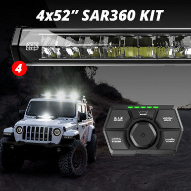 XK Glow SAR360 Light Bar Kit Emergency Search and Rescue Light System (4) 52In - XK-SAR360-3333