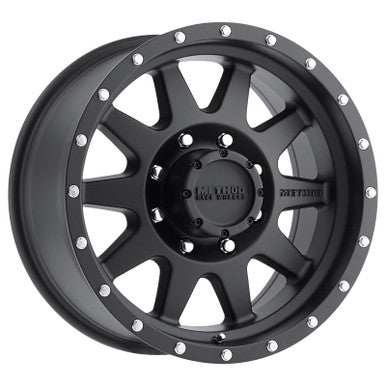 Method MR301 The Standard 16x8 0mm Offset 8x6.5 130.81mm CB Matte Black Wheel - MR30168080500