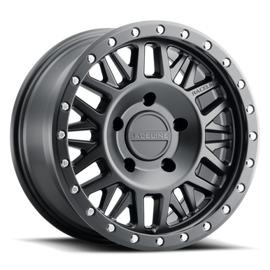 Raceline 951B Ryno 17x9in / 5x127 BP / -12mm Offset / 78.1mm Bore - Satin Black Wheel - 951B-79050-12