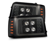AlphaRex 92-96 Ford F-Series/Bronco NOVA-Series LED Proj Headlight Alpha-Bk w/Actv Light SS & SBDRL - 880269