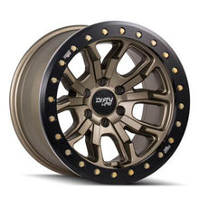 Dirty Life 9303 DT-1 17x9 / 5x127 BP / -12mm Offset / 78.1mm Hub Satin Gold Wheel - Sim. Beadlock - 9303-7973MGD12