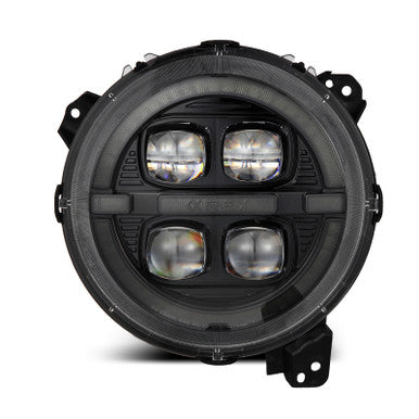 AlphaRex NOVA-Series LED Projector Headlights For 2018+ Jeep Wrangler, 19+ Gladiator - Alpha-Black - 880867