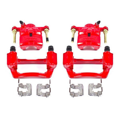 Power Stop 09-13 Subaru Forester Rear Red Calipers w/Brackets - Pair - S3424