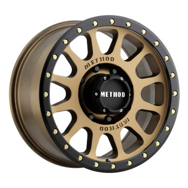 Method MR305 NV 20x10 -18mm Offset 8x6.5 130.81mm CB Method Bronze/Black Street Loc Wheel - MR30521080918N