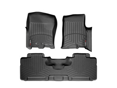 WeatherTech 11+ Ford Expedition Front & Rear FloorLiner - Black- 443531-441072