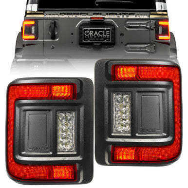 Oracle 2018+ Jeep Wrangler Rubicon/Sport LED Flush Mount Tail Light - Tinted - 5884-504-T
