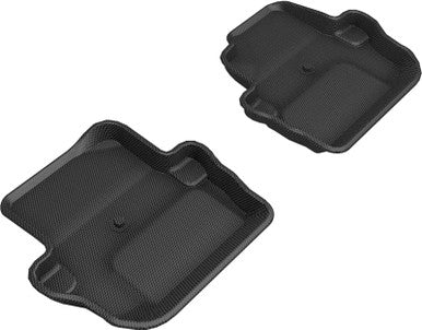 3D MAXpider 18-25 Jeep Wrangler Sport (JL) 2nd Row Floormats - Black - L1JP02021509