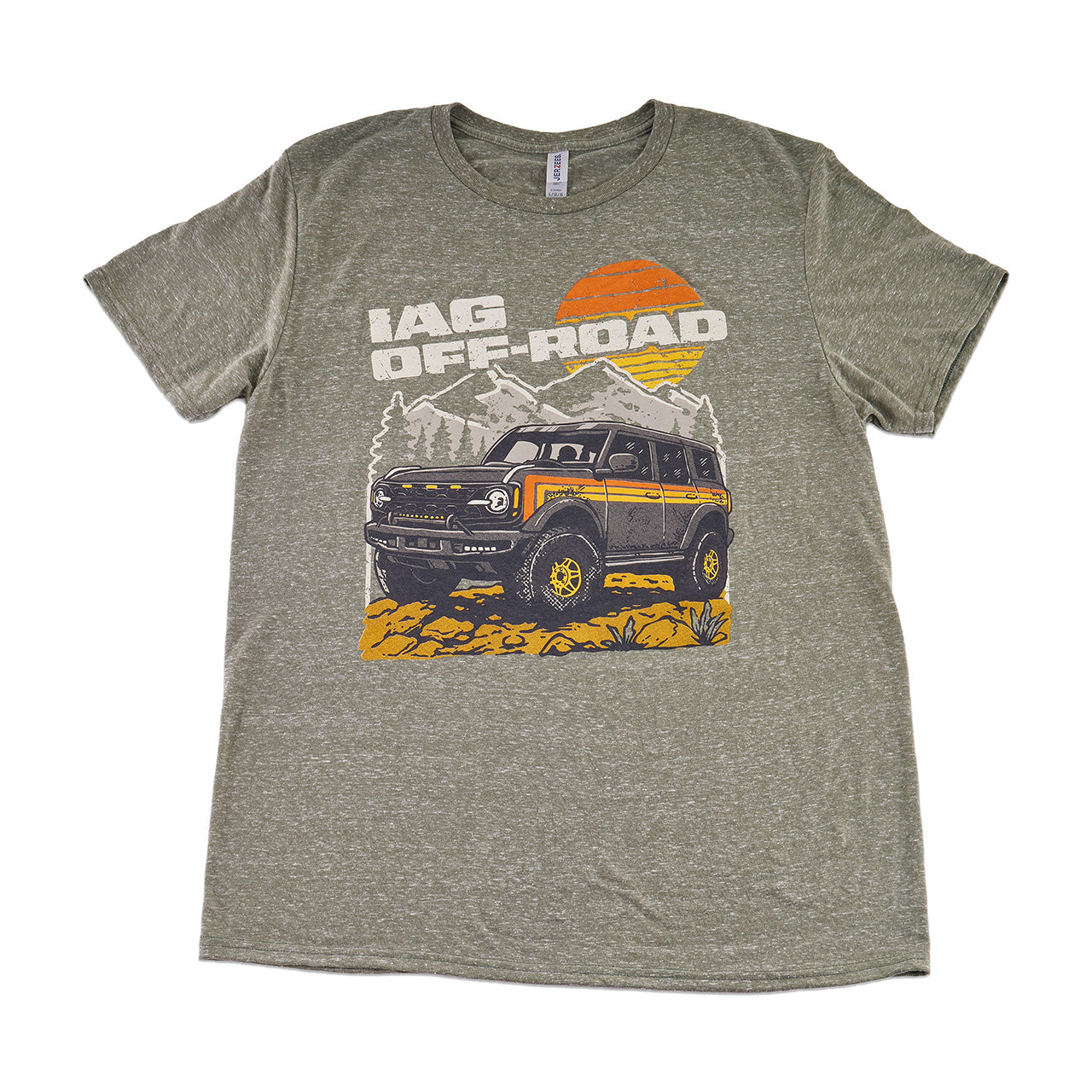 IAG Off-Road Retro Mountain Heather Green T-Shirt