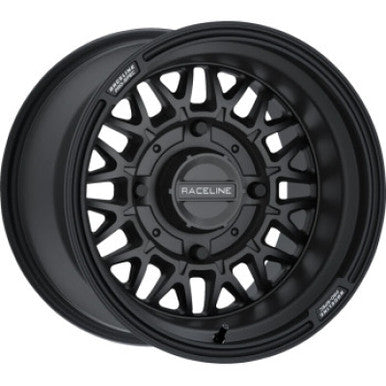 Raceline A13B Omega 15x10in/4x137 BP / 0mm Offset /110.18mm Bore - Satin Black Wheel - A13B-51037-00