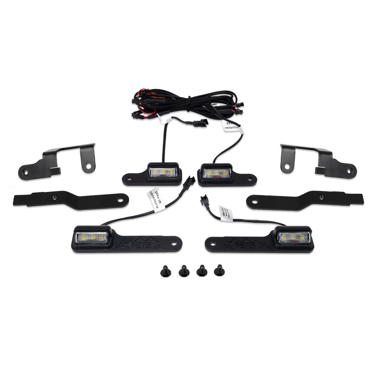 IAG 4PC Interior LED Dome Light Kit V2 with Harness For 2021+ Ford Bronco
