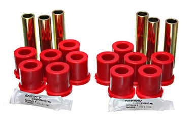 Energy Suspension Ford 2Wd Rear Spring Bushing Set - Red - 4.2116R