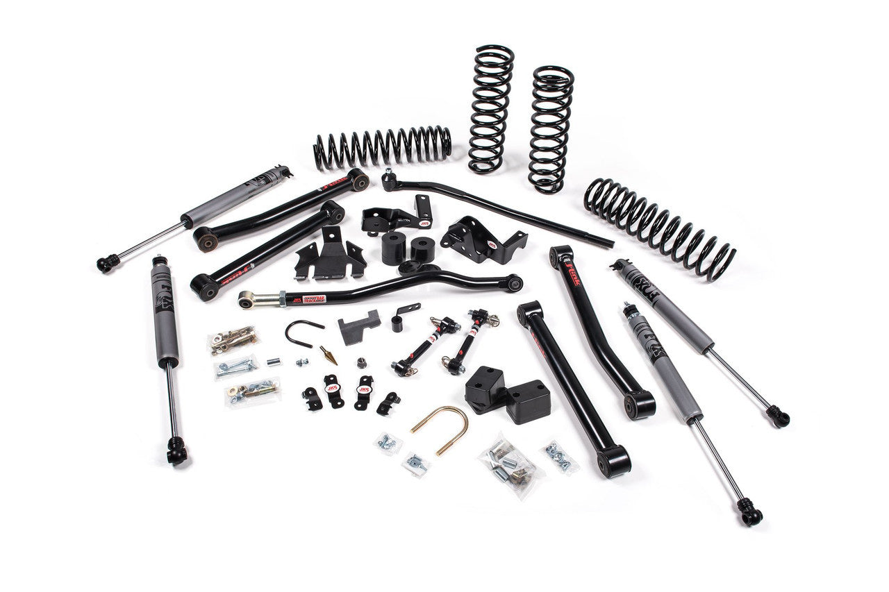 JKS 07-18 Jeep JK J-Konnect 4Dr 3.5in System w/ Fox Adventure Series Shocks - JSPEC113KFA