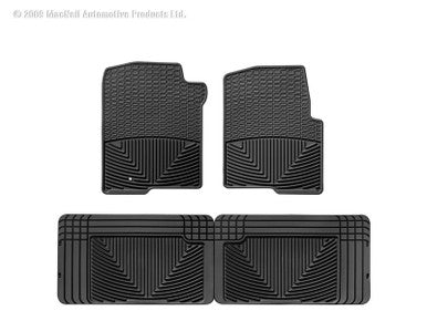 WeatherTech 04-08 Ford F150 Ext Cab Front & Rear Rubber Mats - Black - W42-W25