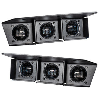 ORACLE Lighting 21-23 Ford Bronco Triple LED Fog Light Kit for Steel Bumper - White - 5890-001