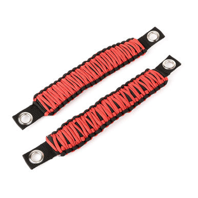 Rugged Ridge Paracord A-Pillar Grab Handle Red 07-18 Jeep Wrangler JK - 13305.80