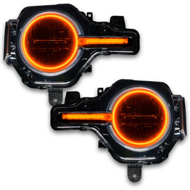 Oracle 21-22 Ford Bronco Headlight Halo Kit w/DRL Bar - Base Headlights -w/No Controller - 1471-334