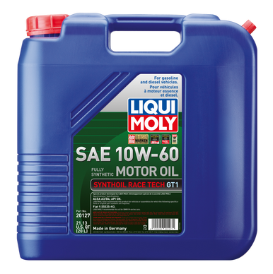 LIQUI MOLY 20L Synthoil Race Tech GT1 Motor Oil SAE 10W60 - 20127