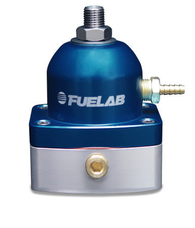 Fuelab 535 EFI Adjustable Mini FPR 25-90 PSI (2) -6AN In (1) -6AN Return - Blue - 53501-3