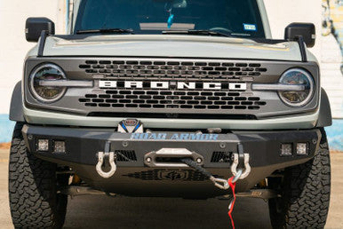 Road Armor 2021+ Ford Bronco Stealth Front Winch Bumper - Tex Blk - 6213F10B