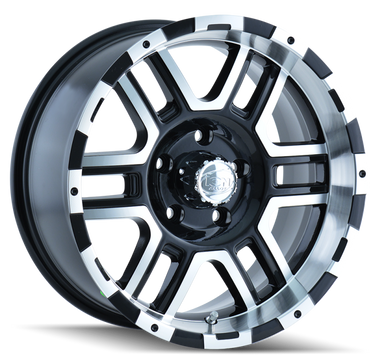 ION Type 179 17x8 / 7x150 BP / 10mm Offset / 87mm Hub Black/Machined Wheel - 179-7872B