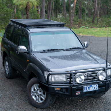 ARB Roof Rack Base with Mount Kit - Flat Rack with Wind Deflector - BASE201
