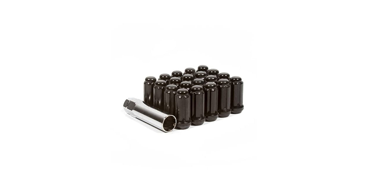 Method Lug Kit - Extended Thread Spline - M14X1.5 - 6 Lug Kit - Black - 24 Nuts - LK-S1415ET-40-24B