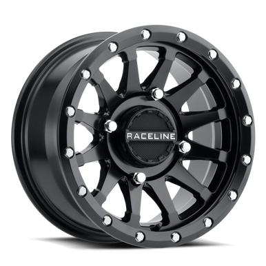 Raceline A95B Trophy 15x7in / 4x156 BP / 10mm Offset / 132.5mm Bore - Satin Black Wheel - A95B-57056+10